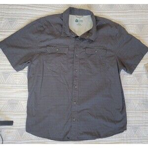 Sierra‎ Designs Men’s Short Sleeve Ripstop Hiking Shirt – Gray XXL